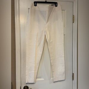 Talbots Ivory Cropped Ankle Pants